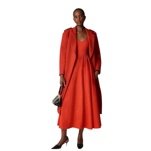 NEW J. CREW Sweetheart Tank Dress with Poplin Skirt A-Line in Red Size XS - Picture 2 of 5